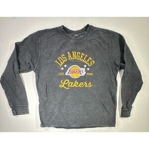 Los Angeles Lakers NBA Long Sleeve Shirt Gray Large G-III 4Her By Carl Banks